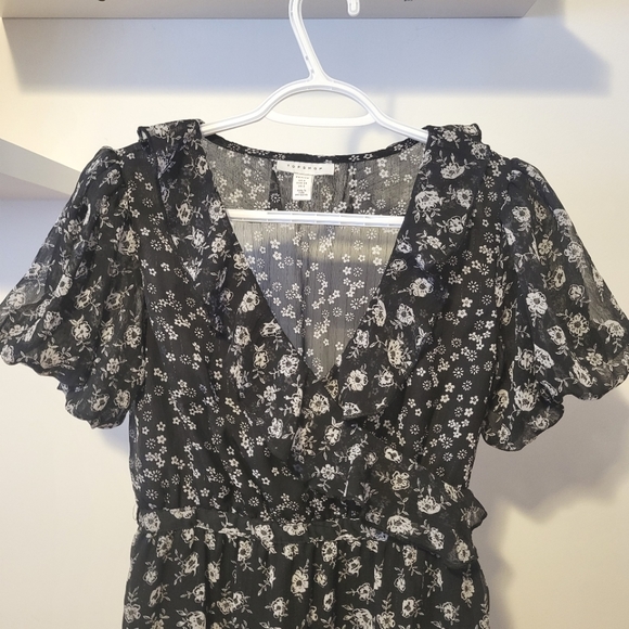 Topshop Floral black dress - Picture 3 of 11